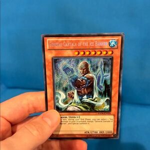 Yugioh Card General Gantala Of The Ice Barrier Water Type Monster Shiny 1996
